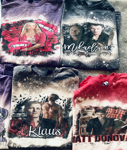 Tvd bleached shirts