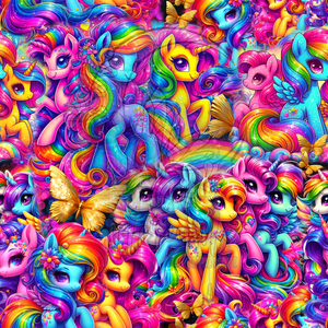 Rainbow ponies