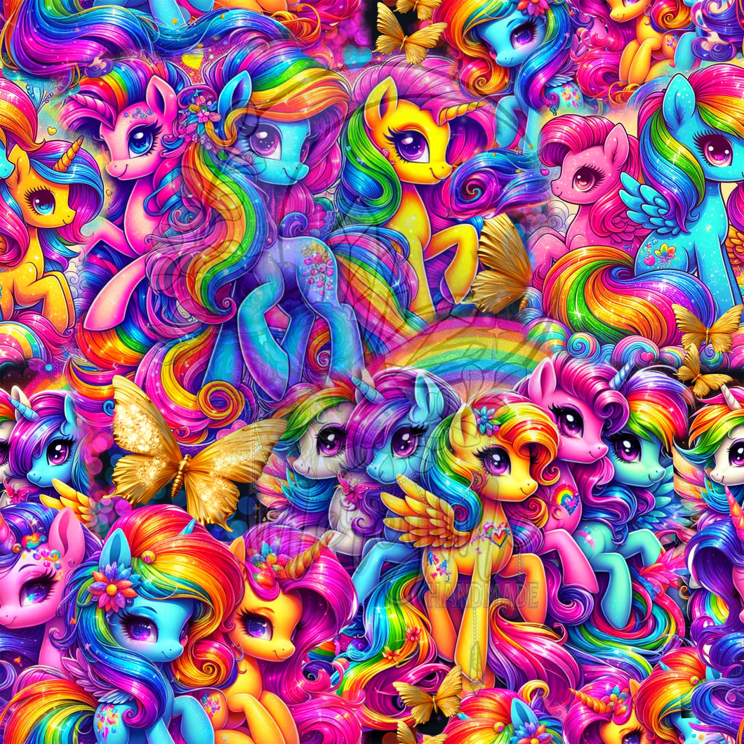 Rainbow ponies