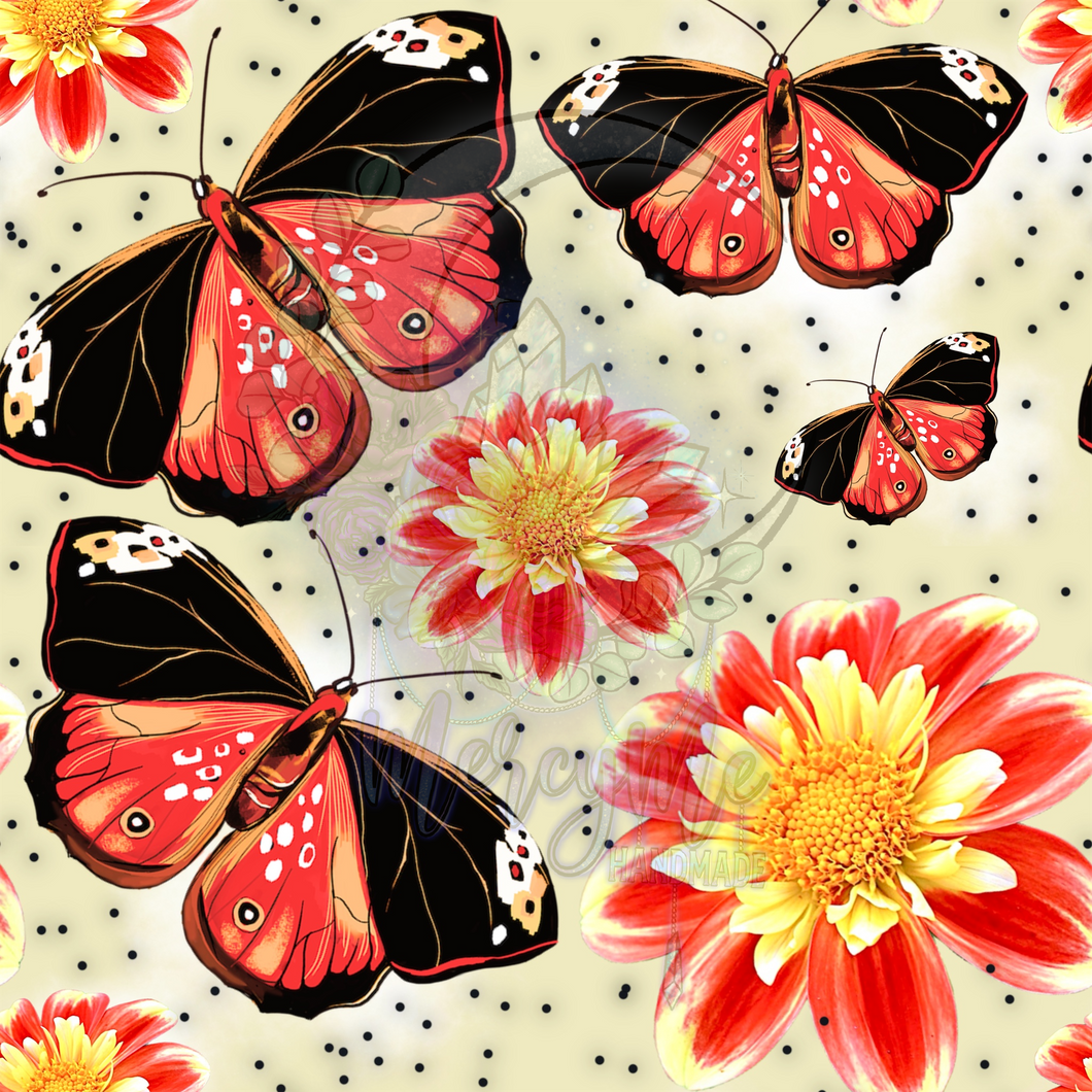 floral butterflies