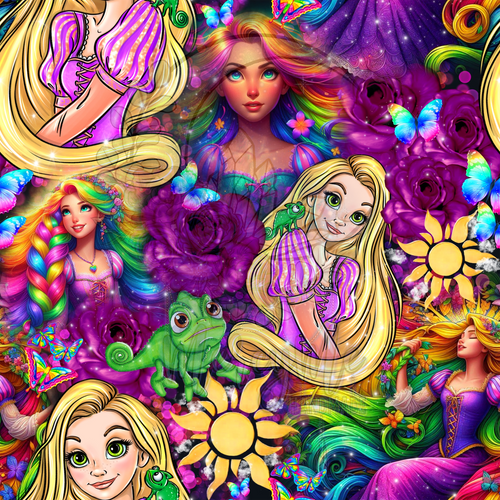 Rainbow rapunzel