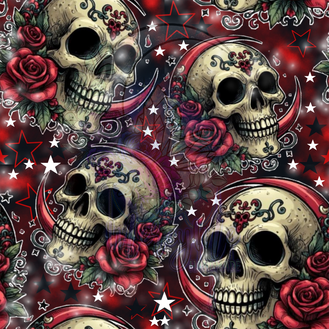 Red moon skulls