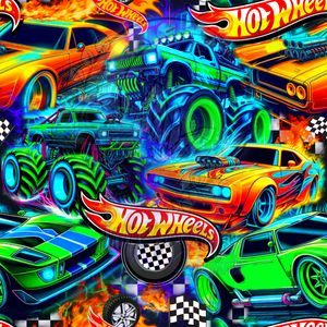 Boys neon hotwheels