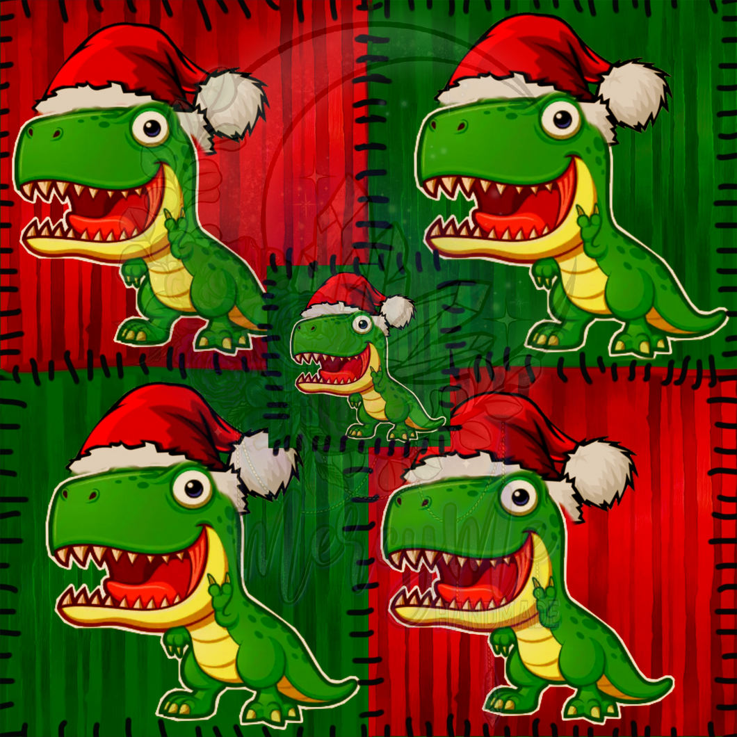 Patch Xmas Dino